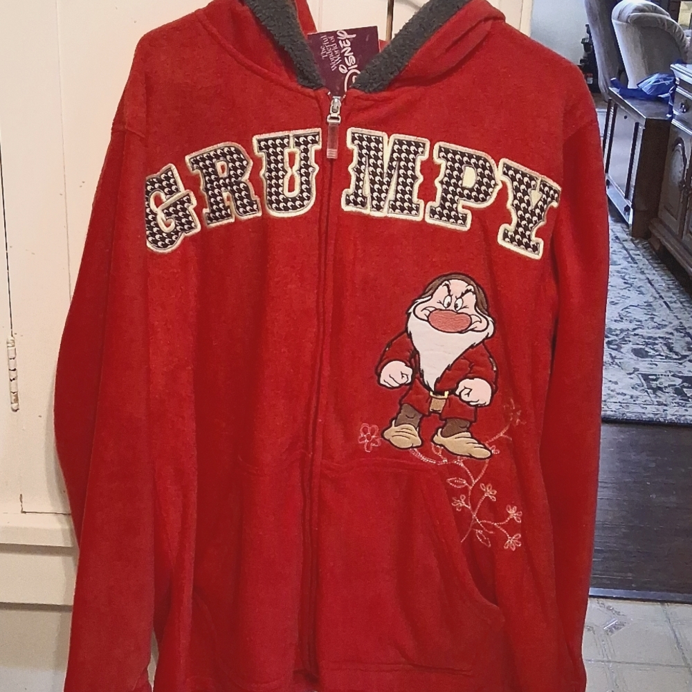 Disney Red Grumpy  Ladies Hoodie